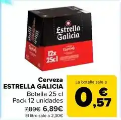 Carrefour Estrella galicia - cerveza oferta