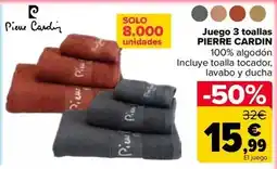 Carrefour Pierre cardin - juego 3 toallas oferta