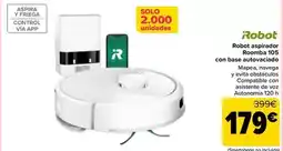 Carrefour Irobot - robot aspirador roomba 105 con base autovaciado oferta
