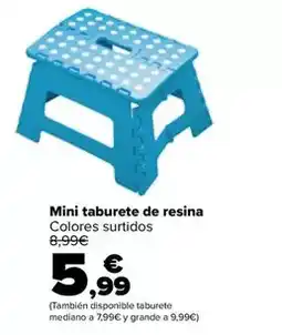 Carrefour Mini taburete de resina oferta
