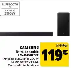 Carrefour Samsung - barra de sonido hw-b450f/zf oferta