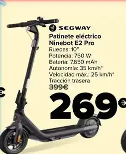 Carrefour Segway - patinete electrico ninebot e2 pro oferta