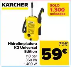 Carrefour Kärcher - hidrolimpiadora k2 universal edition oferta