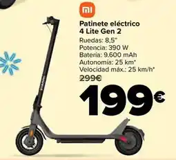 Carrefour Xiaomi - patinete electrico 4 lite gen 2 oferta