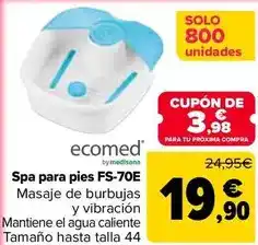 Carrefour Ecomed - spa para pies fs-70e oferta