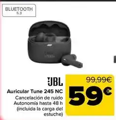 Carrefour Jbl - auricular tune 245 nc oferta