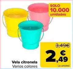 Carrefour Vela citronela oferta