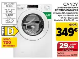 Carrefour Candy - lavadora-secadora cow4854twm6/1-s oferta