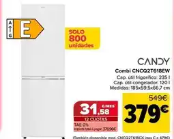 Carrefour Candy - combi cncq2t618ew oferta