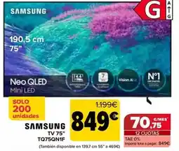 Carrefour Samsung - tv 75 tq75qn1f oferta