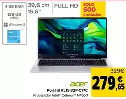 Carrefour Acer - portatil al15-32p-c77c oferta