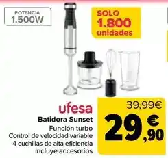 Carrefour Ufesa - batidora sunset oferta