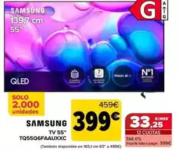 Carrefour Samsung - tv 55 tq55q6faauxxc oferta
