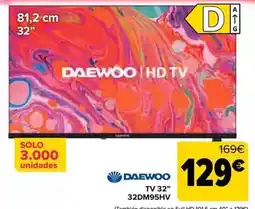 Carrefour Daewoo - tv 32 32dm95hv oferta