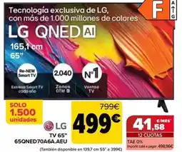 Carrefour Lg - tv 65 65qned70a6a.aeu oferta
