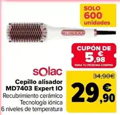 Carrefour Solac - cepillo alisador md7403 expert io oferta