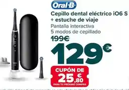 Carrefour Oral b - cepillo dental eléctrico io6 s + estuche de viaje oferta