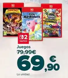 Carrefour Nintendo switch - juegos oferta
