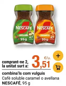 BonpreuEsclat Nescafé - cafè soluble caramel o avellana oferta