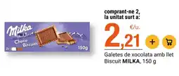 BonpreuEsclat Milka - galletas de xocolata amb llet biscuit oferta