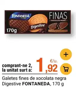 BonpreuEsclat Fontaneda - galetes fines de xocolata negra digestive oferta