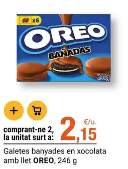 BonpreuEsclat Oreo - galetes banyades en xocolata amb llet oferta