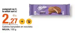 BonpreuEsclat Milka - galetes banyades en xocolata oferta