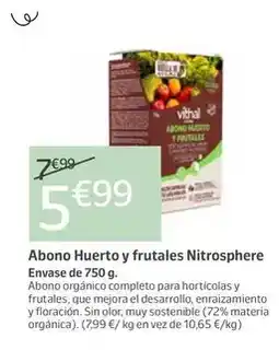 Jardiland Vithal garden - abono huerto y frutales nitrosphere oferta