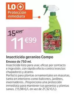 Jardiland Compo - insecticida geranios oferta