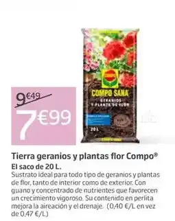 Jardiland Compo - tierra geranios y plantas flor oferta
