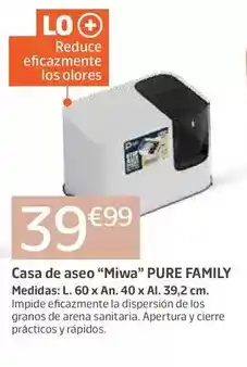 Jardiland Miwa - casa de aseo pure family oferta