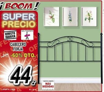 Muebles Boom Cabecero Forja oferta