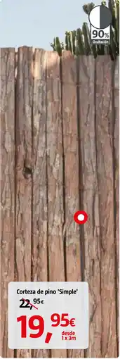 Bauhaus Corteza de pino 'Simple' oferta