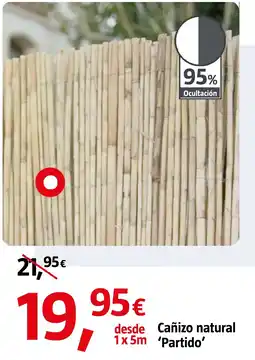 Bauhaus Cañizo natural 'Partido' oferta