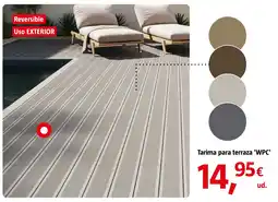 Bauhaus Tarima para terraza 'WPC' oferta