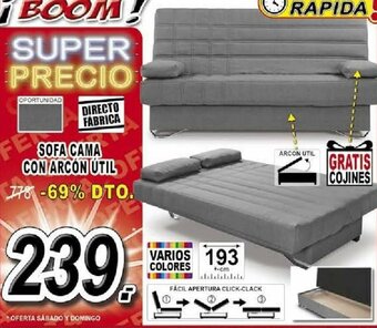 Muebles Boom Sofa Cama Con Arcón Util oferta