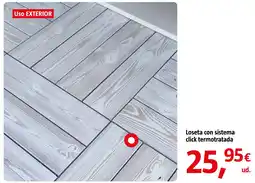 Bauhaus Loseta con sistema click termotratada oferta