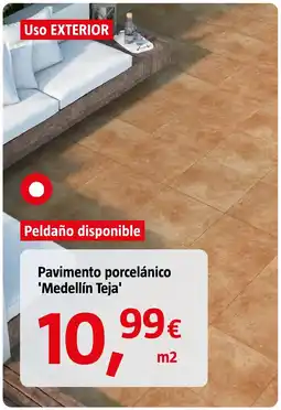 Bauhaus Pavimento porcelánico 'Medellín Teja' oferta
