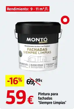 Bauhaus Pintura para fachadas 'Siempre Limpias' oferta