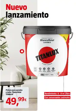 Bauhaus TITANLUX Pintura para paredes y techo 'BlancoTotal oferta
