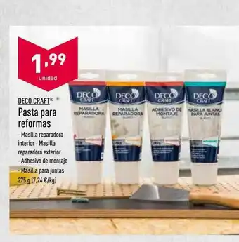 ALDI Pasta Para Reformas oferta