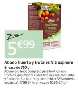 Jardiland Abono Huerto y frutales Nitrosphere oferta