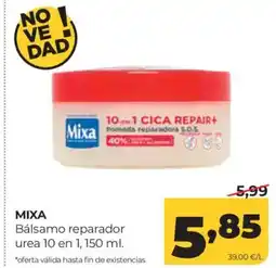 Alimerka MIXA Bálsamo reparador urea 10 en 1 oferta
