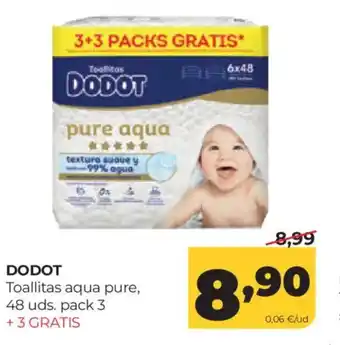 Alimerka DODOT Toallitas aqua pure oferta