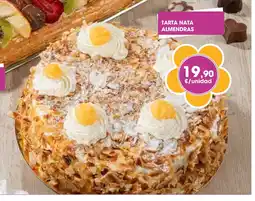 Supermercados Plaza Tarta nata almendras oferta