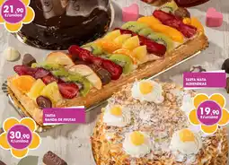 Supermercados Plaza Tarta banda de frutas oferta