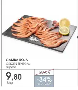 Supermercados Plaza Gamba roja oferta