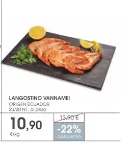 Supermercados Plaza Langostino vannamei oferta