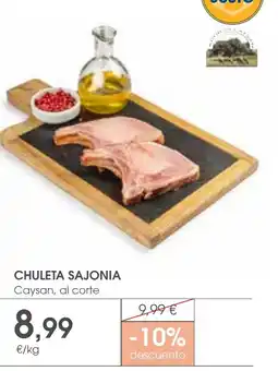 Supermercados Plaza Chuleta sajonia oferta