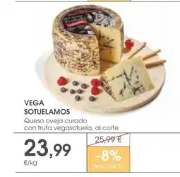 Supermercados Plaza VEGA SOTUELAMOS Queso oveja curado con trufa vegasotuela, al corte oferta